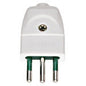 2P+E 10A S11 axial plug white
