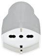 2P+E 16A axial outlet universal white