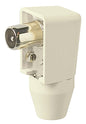 TV ø9,5 90°-plug ivory