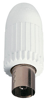 TV-RD-SAT female axial connector white