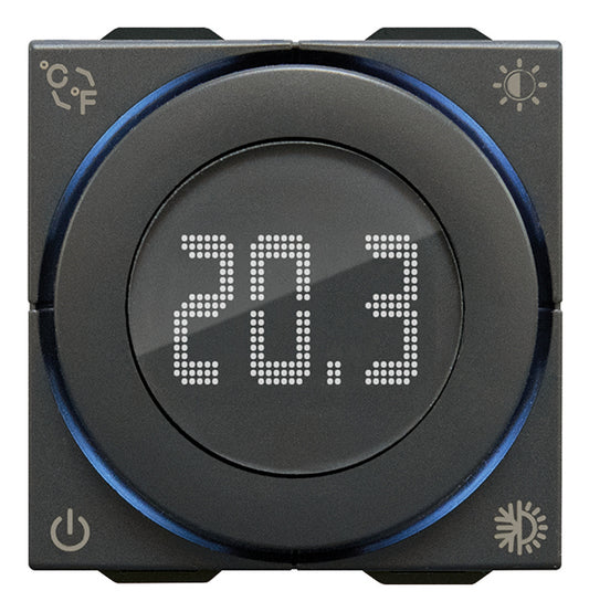 Dial thermostat 100-240V 2M carbon m