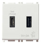 A+C-USB supply unit 5V 3A 2M white