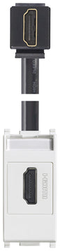 HDMI outlet with 90° cable white