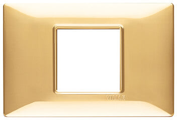 Plate 2centrM techn. polished gold