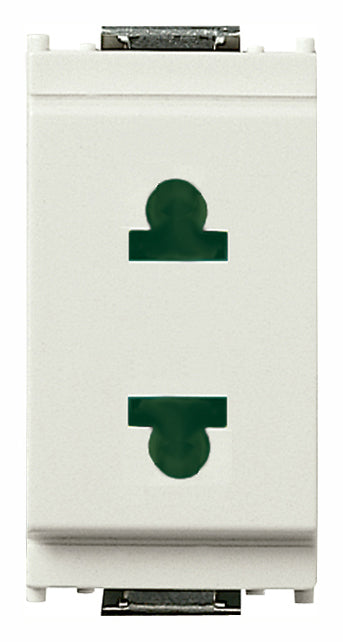 2P 15A USA+EU ø4,8mm SICURY outlet white