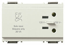 Shaver supply unit 230V white