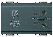 Shaver supply unit 230V grey