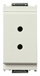 Polarized 2P 6A 24V SELV outlet white