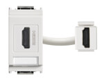 HDMI socket connector white