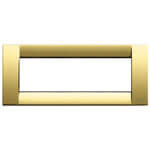 Classica plate 6M metal polished gold
