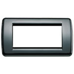 Rondò plate 4M metal black