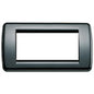 Rondò plate 4M metal black