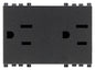 Two 2P+E15A USA+SASO SICURY outlets grey