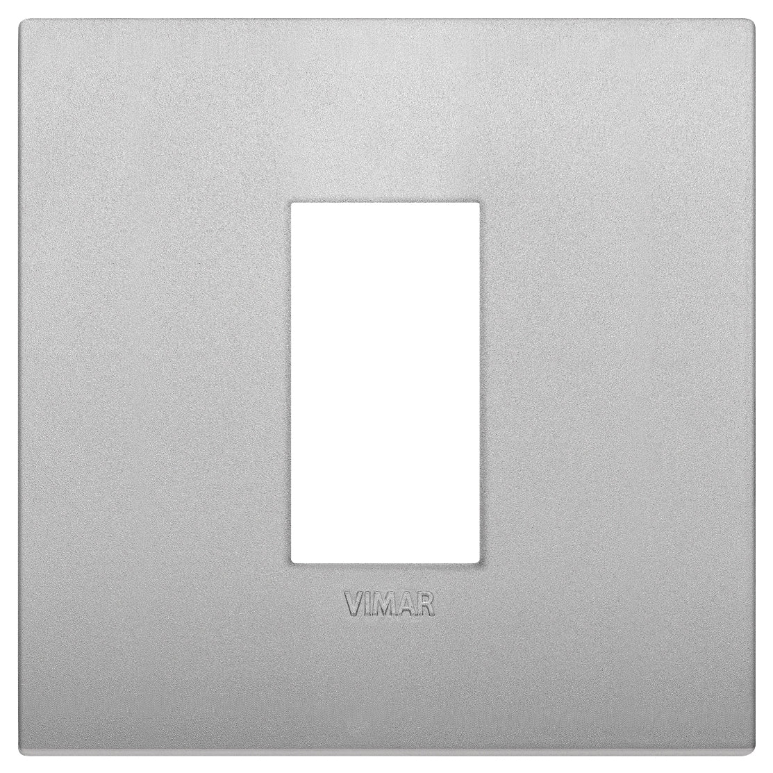 Classic plate 1M techno matt silver