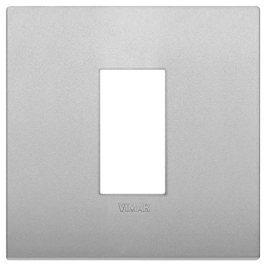 Classic plate 1M techno matt silver