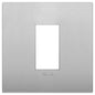 Classic plate 1M techno matt silver