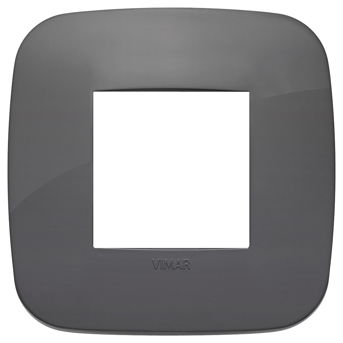 Round plate 2M technopolymer grey
