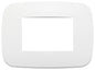 Arke: Cover Plate, 3 module, Round, White
