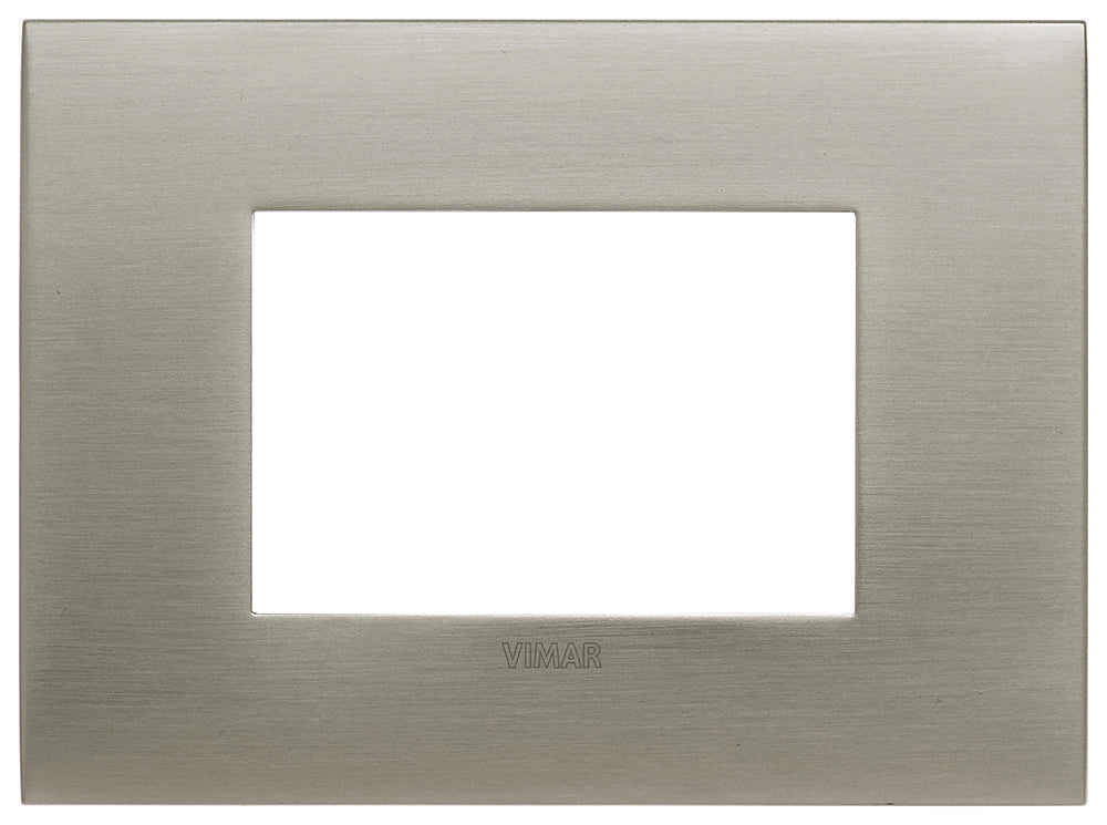 Plate Arké fit 3M metal brushed steel