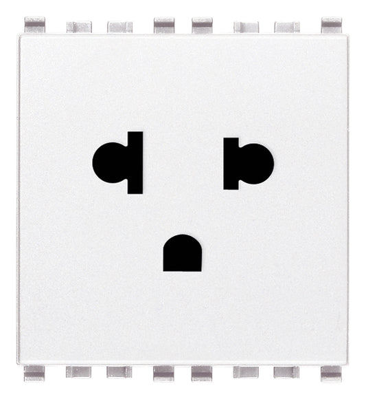 2P+E 16A USA+EU SICURY outlet white