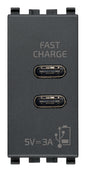 C+C-USB supply unit 5V 3A 1M grey