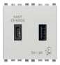 Eikon: A+C-USB Supply Unit, 5V 3A, 2 Module, Next