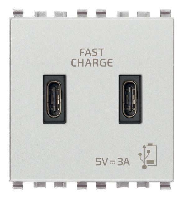 Eikon: C+C-USB Supply Unit, 5V 3A, 2 Module, Next