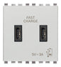 Eikon: C+C-USB Supply Unit, 5V 3A, 2 Module, Next