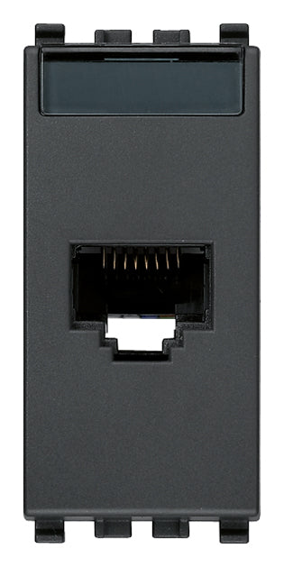 RJ45 Cat6 Netsafe FTP outlet grey