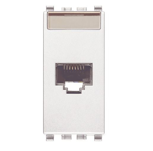 RJ45 Cat6A Netsafe FTP outlet white