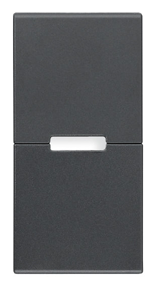 Button 1M w/o symbol simple push grey