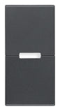 Button 1M w/o symbol simple push grey