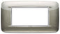 Round plate 4M Bright titanium