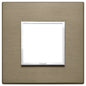 Plate 2M aluminium dark bronze