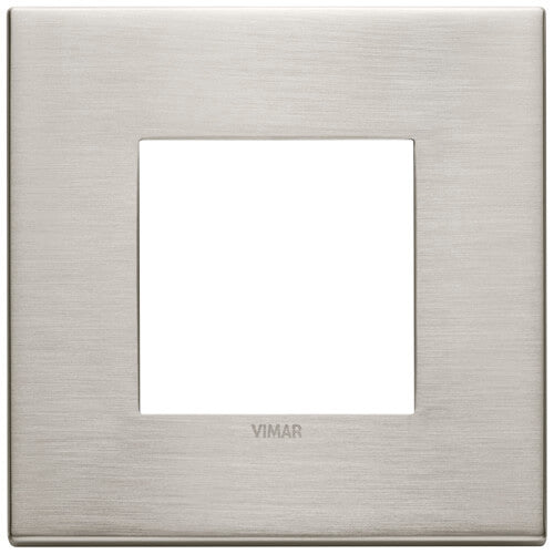 Eikon Exe, Cover Plate 2 Module, Metal Brushed Nickle