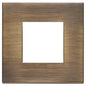 Plate 2M metal antique brushed bronze