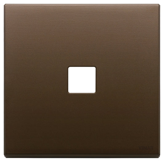 Plate 2Mx1 Flat brushed dark bronze