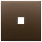 Plate 2Mx1 Flat brushed dark bronze