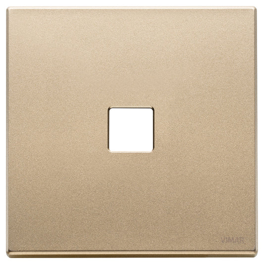 Plate 2Mx1 Flat satin gold