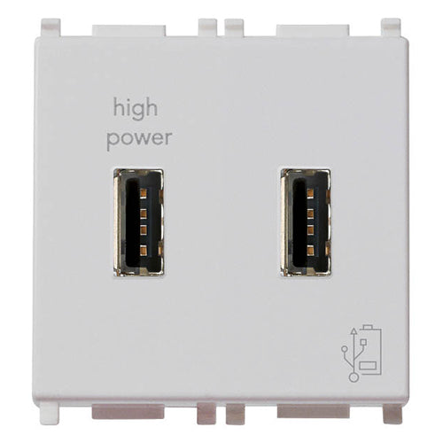 5V 2,1A USB supply unit 2M Silver