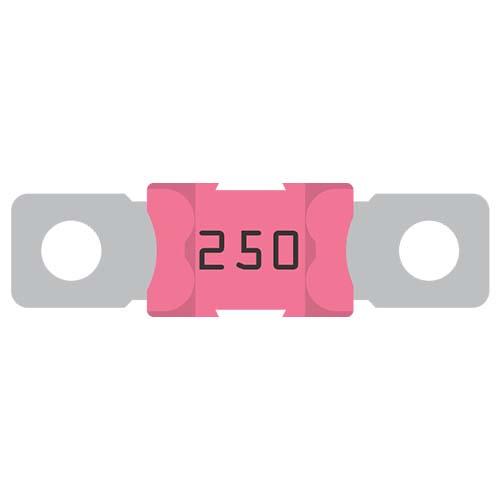 MEGA-fuse 250A/32V (package of 5 pcs)