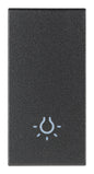 Button 1M light symbol grey