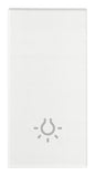 Button 1M light symbol white