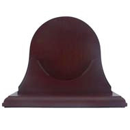 Single Mahogany Base with Back Panel for Atlantis Collection