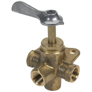 BRASS FOUR-WAY VALVE (MOELLER)