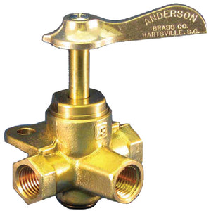 BRASS THREE-WAY VALVE (MOELLER)