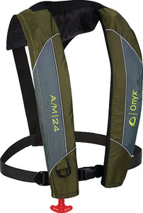 A/M-24 AUTOMATIC/MANUAL INFLATABLE LIFE JACKET (ONYX)