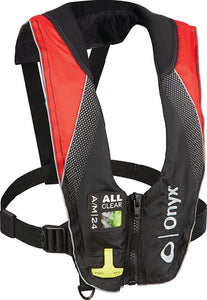 A/M-24 ALL-CLEAR® AUTO/MANUAL INFLATABLE LIFE JACKET (ONYX)