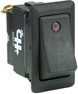 WEATHER RESISTANT ROCKER SWITCH w/DEPENDENT PILOT LIGHTS (COLE HERSEE)