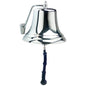 12" Chrome Bell w/ Navy Monkey's Fist Lanyard
